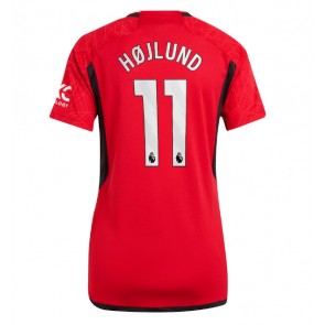 Manchester United Rasmus Hojlund #11 Domaci Dres za Ženska 2023-24 Kratak Rukavima